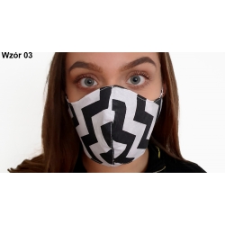 Profilowana bawełniana maseczka rozmiar damski